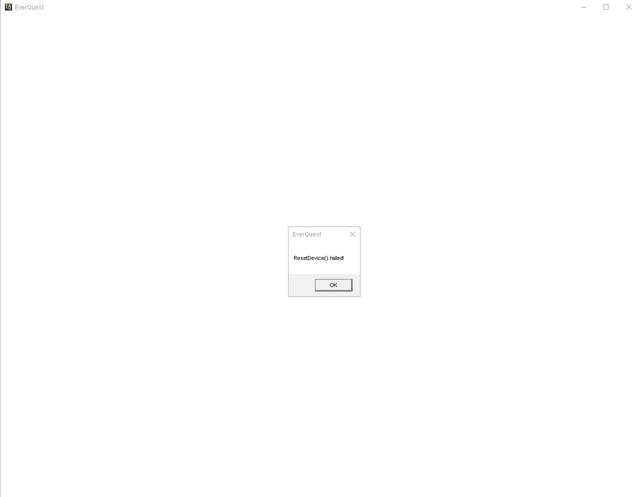 Resetdevice failed client crash with short freeze everquest forums